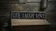 Live Laugh Love Wood Sign Rustic Hand Made Vintage Wooden Sign