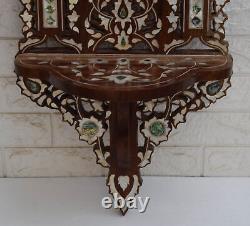 Luxury Wall Decor, Wall Hanging Shelf, Moroccan Mother of pearl Inlay 30 14