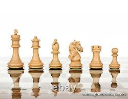 Luxury handmade chess set-wooden chessmen WALNUT mosaic chess board-EXTRA QUEENS