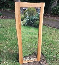 MADE TO ORDER 110cm X 50cm Large Handmade Oak Wooden Mirror Frame. Horizontal