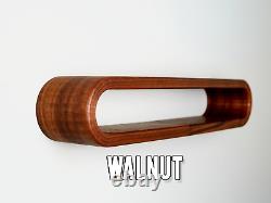 New Design Curved Floating Shelves Decor 12inch Bent Wooden Solid Walnut Shelf