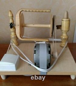 New Ecologically Wooden Electric Spinning Wheel Handmade Russia From Manufacture
