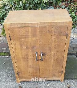 New Solid Wood Rustic Chunky Plank Wooden Free-standing Bathroom Cupboard