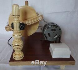 New Wooden Electric Spinning Wheel Additional Coils Handmade Russia