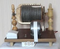 New Wooden Electric Spinning Wheel Additional Coils Handmade Russia