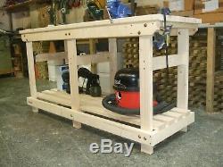 New hand made 6FT solid heavy duty, wooden work bench