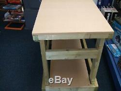 New hand made 6ft heavy duty wooden work bench mdf top