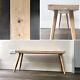 Oak bench/oak bed end bench/seating dining bench with wooden oak legs