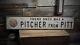 Once Was A Pitcher Sign Primitive Rustic Hand Made Vintage Wooden
