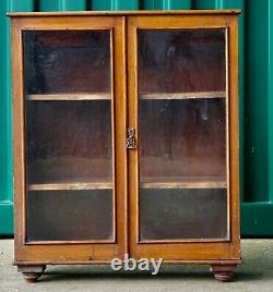 Original Vintage (XX Century) wooden Handmade Bookcase, 90 x 103 x 28 cm