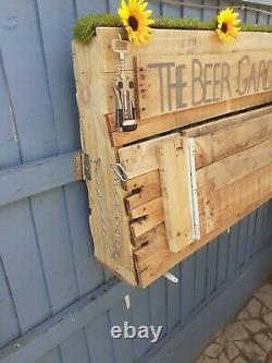 Outdoor Homemade Bar beer garden Garden Reclaimed Timber Wooden Handmade bbq bar