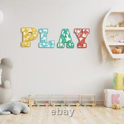 Personalised Painted Wooden Name Sign Wall Hanging Letters Nursery Decor