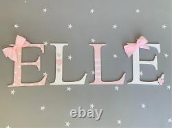 Personalised Wooden Name Plaques Words/Letters Wall/Door Art/craft/Sign