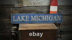 Personalized Lake Sign Rustic Hand Made Vintage Wooden Sign