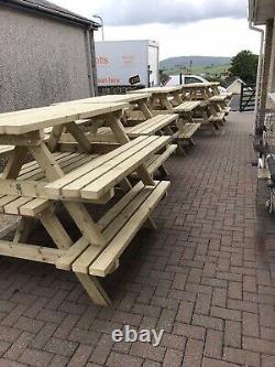 Picnic Table / Pub Bench/ Wooden/ Heavy Duty