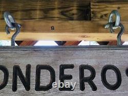 Ponderosa Lodge Custom Engraved Wooden Sign