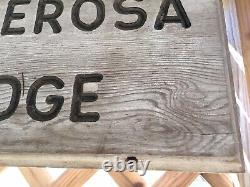 Ponderosa Lodge Custom Engraved Wooden Sign