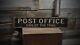 Post Office End of the Trail Sign Rustic Hand Made Vintage Wooden