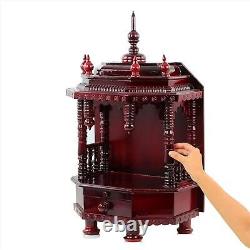 Premium Hand Made Wooden Temple Wooden Indian Mandir Sheesham Wooden Madir