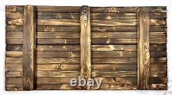 RUSTIC AMERICAN FLAG- Wooden 21X11 In. Patriotic, Military, 4th July, Distressed