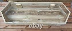 Raised Flower Bed Trough Handmade Sturdy Wooden Planter 150x50x27h Preassembled
