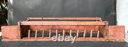 Rare Old Vintage Hand Made Wooden Wall Hanging Cup / Plate Rack For Kitchenware