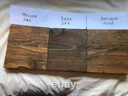 Reclaimed Rustic Industrial Wooden Scaffold Board Shelves plus 2 steel brackets