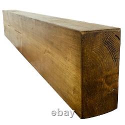 Reclaimed Wooden Mantle Beam 14cm X 7cm Handmade Solid Wood Pine Timber Style