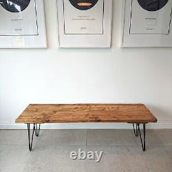 Reclaimed Wooden Scaffold Board Dining Kitchen Table Top Opt. Hairpin Legs Desk
