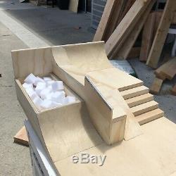 Reed Ramps Handmade Wooden Fingerboard Obstacle Ramp Stairs Hand Rail 