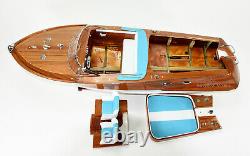 Riva Aquarama Handmade Wooden Classic Boat Model 48 RC Ready