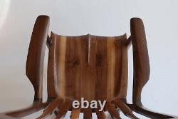 Rocking Chair inspired by Sam Maloof / wooden rocker / walnut chair