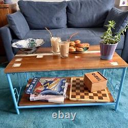 Rustic Coffee Table, Handmade From Reclaimed Canadian Maple Wood
