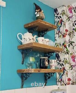Rustic Handmade Wooden Shelves With Or Without Brackets Reclaimed Wood