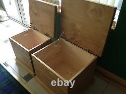 Rustic Pine Wooden Chest Trunk Blanket Box Toy Box (MADE TO ANY SIZE)