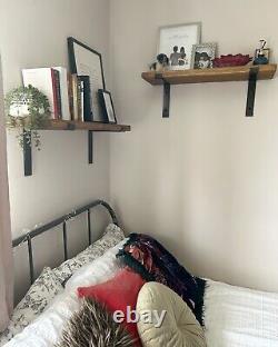 Rustic Wooden Scaffold Board Shelves Shelf, handmade, Bookshelf +2 Brackets/1