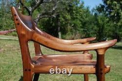 Sam Maloof Low Back Dining Chair / handcrafted luxury wooden furniture