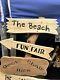 Sea Side Theme Wooden Garden Sign Post Not Included