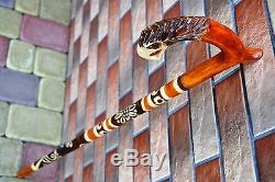 Set of 5 Walking Canes Walking Sticks Wood Wooden Handmade Sale Cane Stick