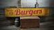Sodas and Burgers Come and Get'em Sign Rustic Hand Made Vintage Wooden Sign