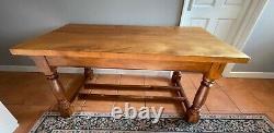 Solid Elm Refectory Dining Table Solid Wooden Kitchen Table