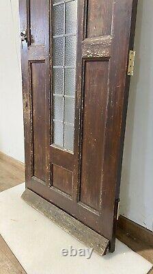 Solid Oak Hardwood Front Door-bespoke-handmade-wooden-1930s-period-leaded
