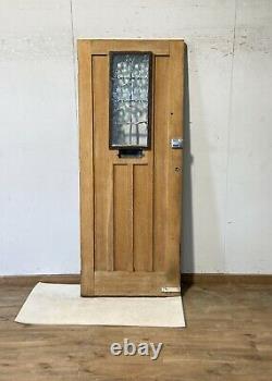Solid Oak Hardwood Front Door-bespoke-handmade-wooden-1930s-period-reclaimed