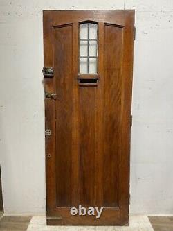 Solid Oak Hardwood Front Door-handmade-bespoke-wooden-1930s-period-leaded