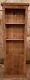Solid Wood Rustic Chunky Wooden Slim Bookcase With Cupboard Made To Any Size