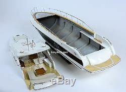 Sunseeker Predator 62 Yacht Handmade Wooden Boat Model RC Convertible 34