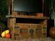 TV Unit Stand Storage Rustic Cottage Wooden Handmade Book Cupboard 7A