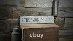 The Money Pit Sign Rustic Hand Made Vintage Wooden