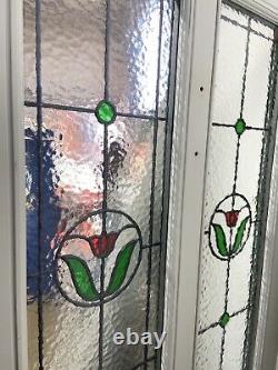 Timber Windows-handmade-bespoke Wooden Front Door-stained Glass-exterior-green