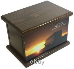 Truck Cremation Urn, Wood funeral Urn, Trucker's Wooden Urn with custom engraving